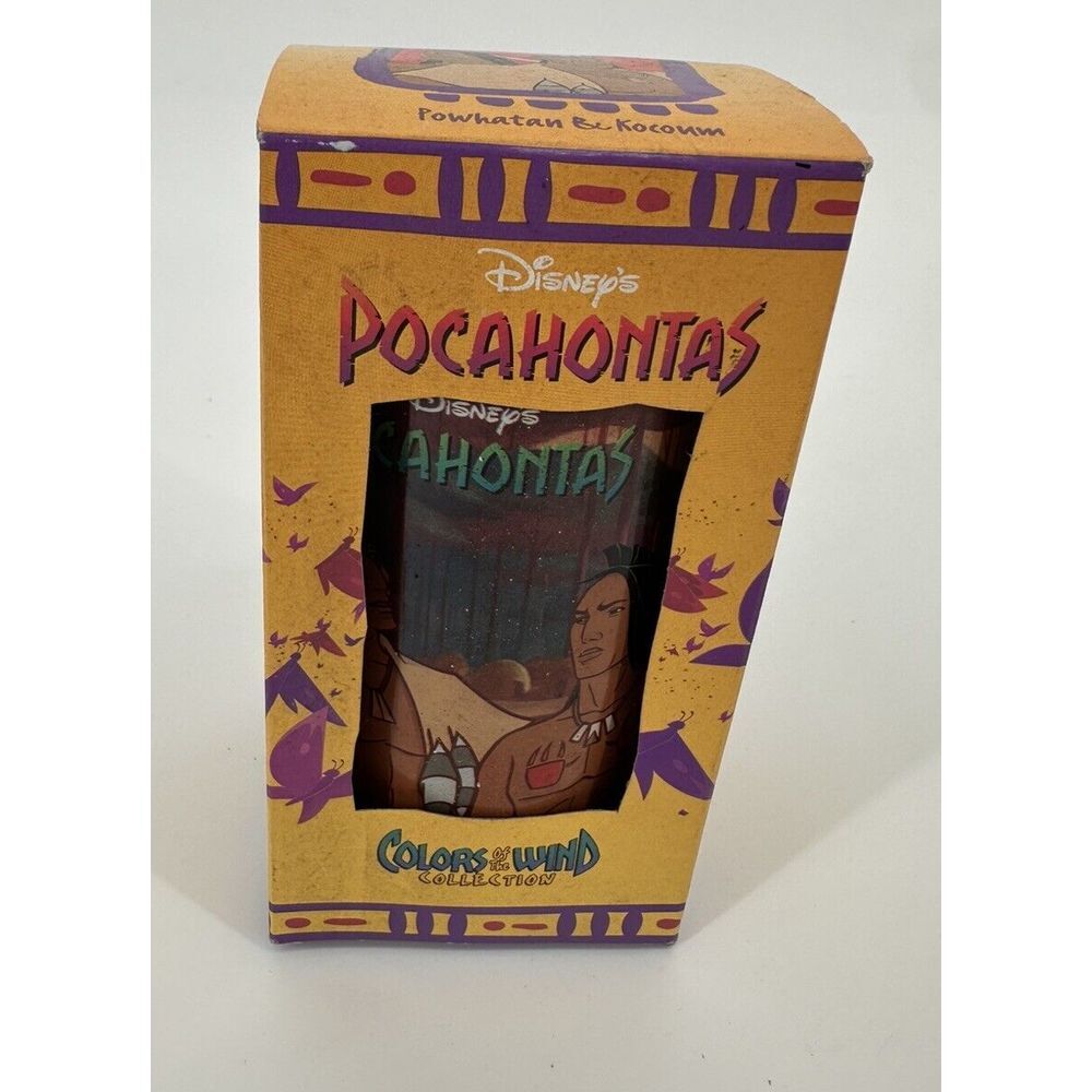 Walt Disney Pocahontas Colors of the Wind Glass Powhatan Kocoum Burger King